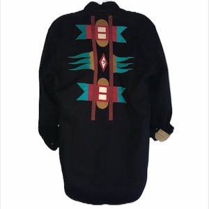 SUNDANCE DENIM WEAR Moxie Santa Fe shirt jacket southwestern design small S